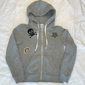 American Eagle brand Don’t Ask Why gray hoodie size XS